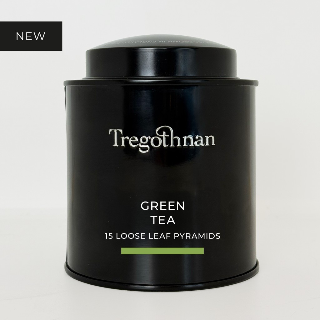 Tregothnan Green Tea Tin - 15 Loose Leaf Pyramid Bags