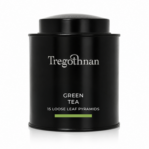 Tregothnan Green Tea Tin - 15 Loose Leaf Pyramid Bags